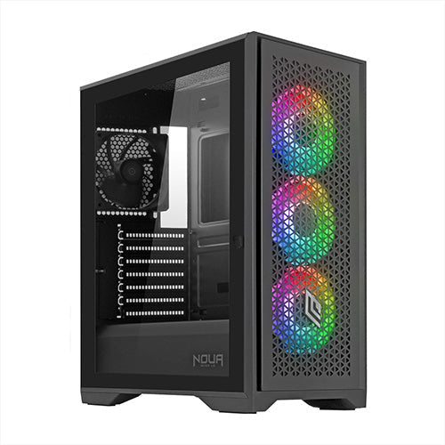 CASE ATX NOUA UTOPIA F502 3RGB BLACK