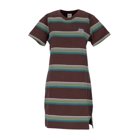 HUF Vestito Donna Landmark Knit Dress Brown da donna