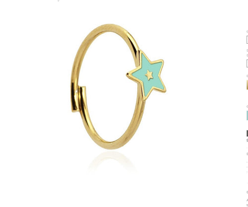 Anartxy - Anello stella turchese