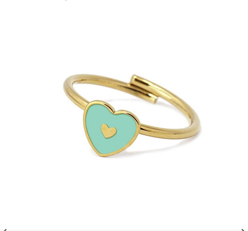 Anartxy - Anello cuore turchese