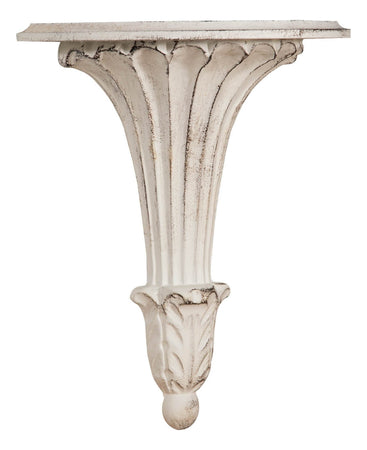 Biscottini Mensola a muro Biscottini legno bianco anticato 29x14x34 design Shabby Made in