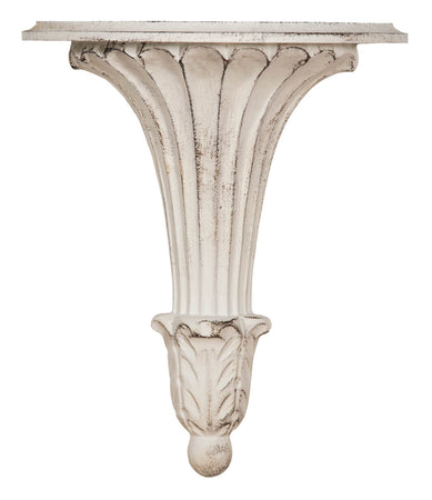 Biscottini Mensola a muro Biscottini legno bianco anticato 29x14x34 design Shabby Made in