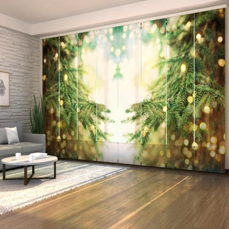 Set di 8 Tende a Pannello Albero Magico di Natale