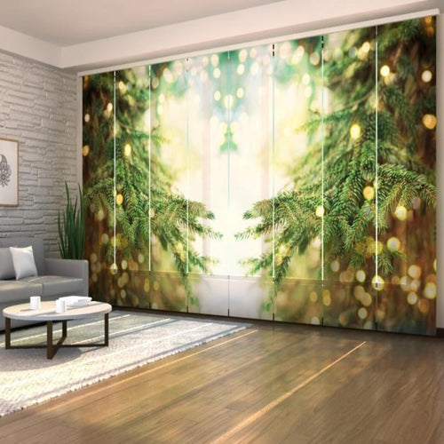 Set di 8 Tende a Pannello Albero Magico di Natale