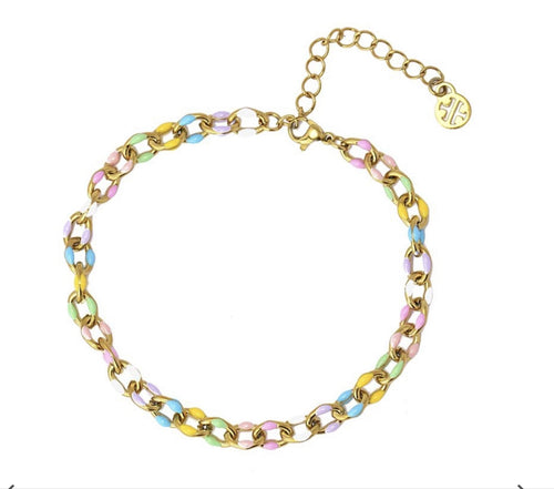 Anartxy - Cavigliera a catena multicolor