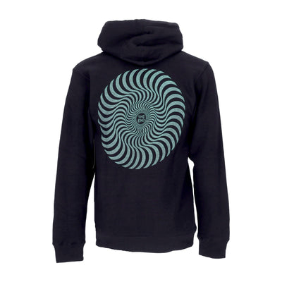 SPITFIRE Felpa Cappuccio Uomo Classic Swirl Glow Black da uomo