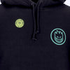 SPITFIRE Felpa Cappuccio Uomo Classic Swirl Glow Black da uomo