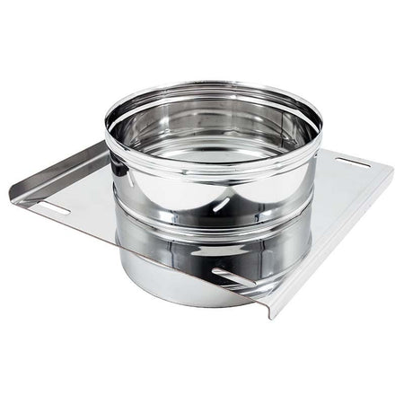 Piastra intermedia da 130mm in acciaio inox MF AISI 304