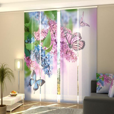 Tende a Pannello Farfalla e Lilla
