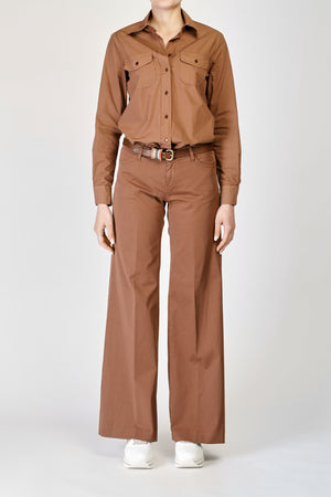 Kiltie Pantaloni Marrone da donna