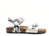 GOLDSTAR Sandalo Bambina Argento Zebra