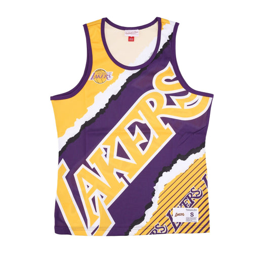 MITCHELL & NESS Canotta Tipo Basket Uomo Nba Jumbotron 2.0 Mesh Tank Hardwood Classics Loslak Original Team Colors da uomo