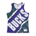 MITCHELL & NESS Canotta Tipo Basket Uomo Nba Jumbotron 2.0 Mesh Tank Hardwood Classics Milbuc Original Team Colors da uomo