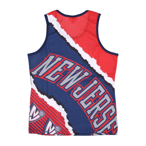 MITCHELL & NESS Canotta Tipo Basket Uomo Nba Jumbotron 2.0 Mesh Tank Hardwood Classics Nejnet Original Team Colors da uomo