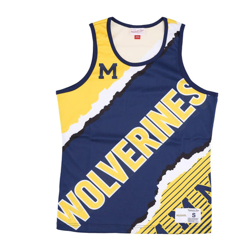 MITCHELL & NESS Canotta Tipo Basket Uomo Ncaa Jumbotron 2.0 Mesh Tank Msuspa Original Team Colors da uomo