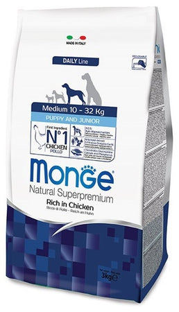 Monge Natural Superpremium secco Cani Puppy & Junior Medium pollo