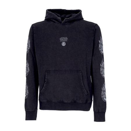 ELEMENT Felpa Cappuccio Uomo Deathstar Hoodie X Star Wars Washed Black da uomo