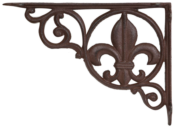 Biscottini Biscottini Mensola muro ghisa L23,3xP3xH17,5 finitura ruggine anticata Reggi