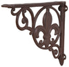 Biscottini Biscottini Mensola muro ghisa L23,3xP3xH17,5 finitura ruggine anticata Reggi