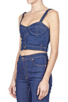 MO5CH1NO JEANS - MOSCHINO MO5CH1NO JEANS - Moschino - Crop top - 430111 - Denim da donna