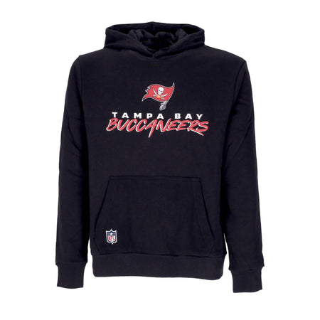 NEW ERA Felpa Cappuccio Uomo Nfl Script Team Hoody Tambuc Black/scarlet da uomo