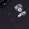 NEW ERA Felpa Leggera Cappuccio Zip Uomo Nba Script Graphic Fz Bronet Black/white da uomo