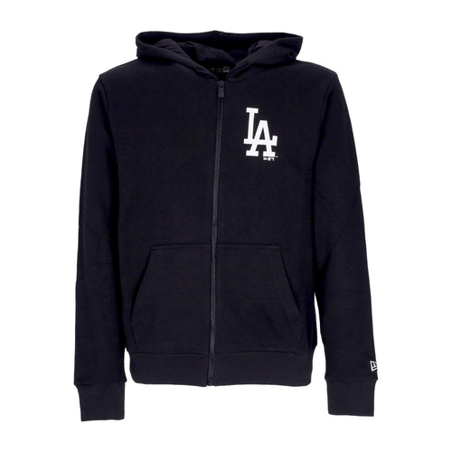 NEW ERA Felpa Cappuccio Zip Uomo Mlb League Essential Fz Losdod Black/white da uomo