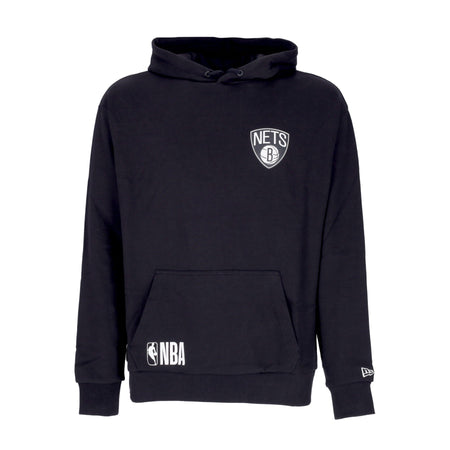 NEW ERA Felpa Cappuccio Uomo Nba Half Logo Oversized Hoody Bronet Black/white da uomo