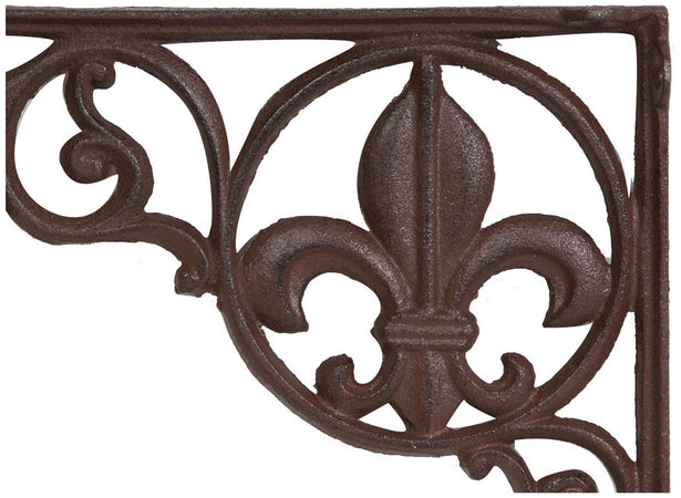 Biscottini Biscottini Mensola muro ghisa L23,3xP3xH17,5 finitura ruggine anticata Reggi