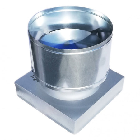 Fumaiolo a botte 4 venti zincato base rettangolare da 320x520mm