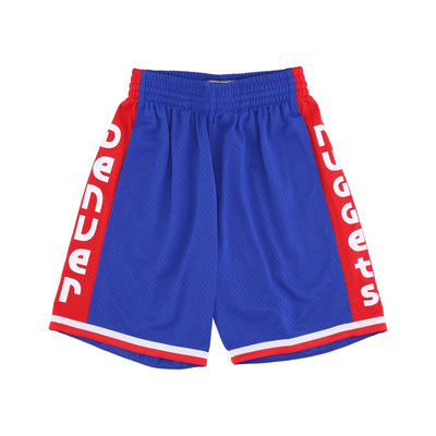 MITCHELL & NESS Pantaloncino Basket Uomo Nba Dark Shorts Hardwood Classics Dennug Original Team Colors da uomo
