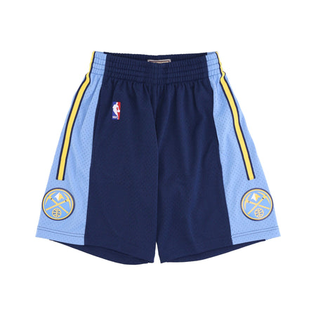 MITCHELL &amp; NESS Pantaloncino Basket Uomo Nba Dark Shorts Hardwood Classics Dennug Original Team Colors da uomo