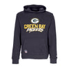 NEW ERA Felpa Cappuccio Uomo Nfl Script Team Hoody Grepac Heather Graphite/green da uomo