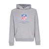 NEW ERA Felpa Cappuccio Uomo Nfl Script Team Hoody Nfllog Heather Grey/front Door Red da uomo