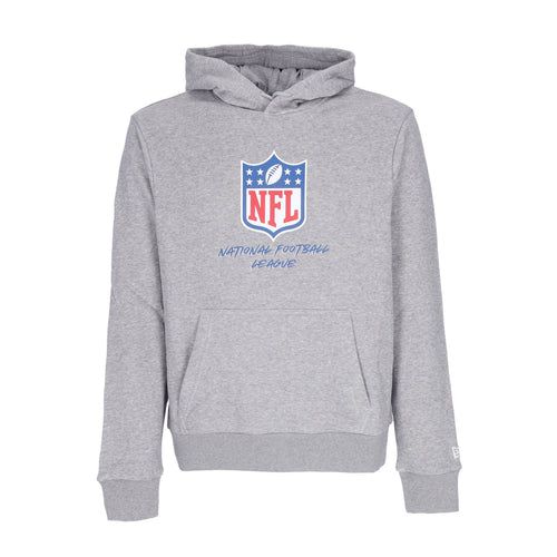 NEW ERA Felpa Cappuccio Uomo Nfl Script Team Hoody Nfllog Heather Grey/front Door Red da uomo