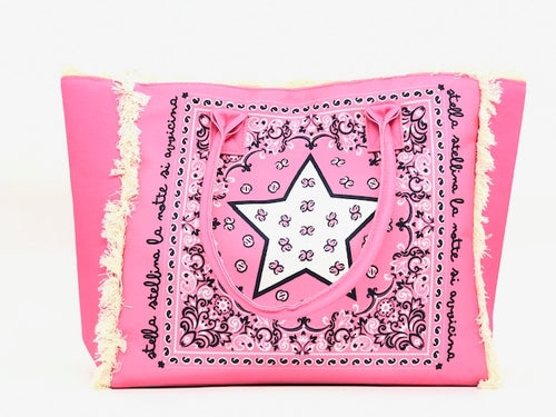 LE PANDORINE Borsa Stella fucsia