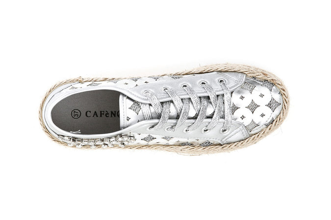 SNEAKERS FASCIA CORDA CON ACCESSORIO STRASS