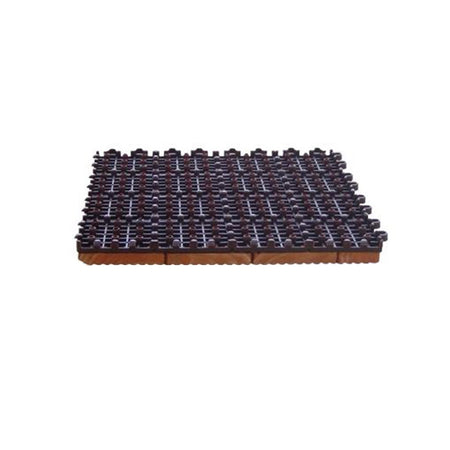 Pavimento modulare "Patio" Piano in legno rigato con supporto in PVC per giardino e terrazzo