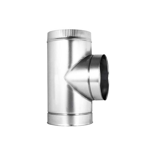 Raccordo a T braga a 90° zincata da 200mm spessore 6 decimi