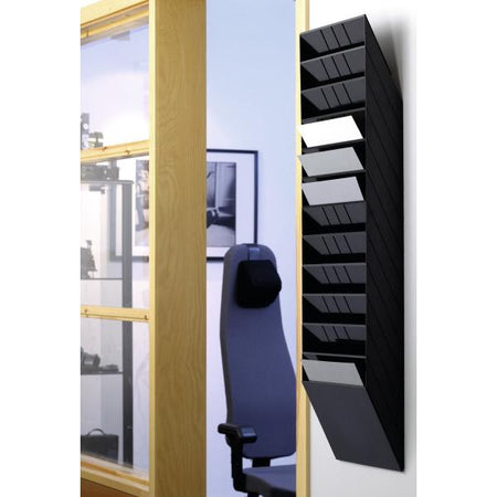 Durable FLEXIBOXX portariviste 12 ripiani Nero (DURABLE Flexiboxx Prospektspender 12 A)
