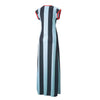 PUMA Vestito Donna Stripes Long Dress X Dua Lipa Blue Glow da donna