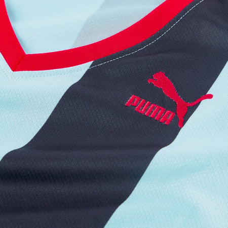 PUMA Vestito Donna Stripes Long Dress X Dua Lipa Blue Glow da donna