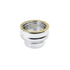 Raccordo inox mono parete M 80mm a doppia parete MF Di 80 - De 130 mm