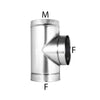 Raccordo a T braga a 90° zincata da 230mm spessore 6 decimi