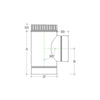 Raccordo a T braga a 90° zincata da 230mm spessore 6 decimi