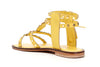 SANDALO IN PELLE CON ZIP LATERALE