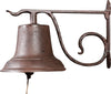 Biscottini Campana a muro in ghisa L49xPR30xH33 cm finitura ruggine anticata realizzata