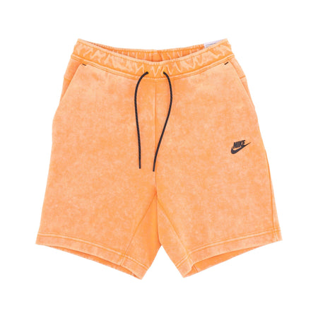 Nike Pantalone Corto Tuta Uomo Tech Fleece Wash Short Kumquat/black da uomo