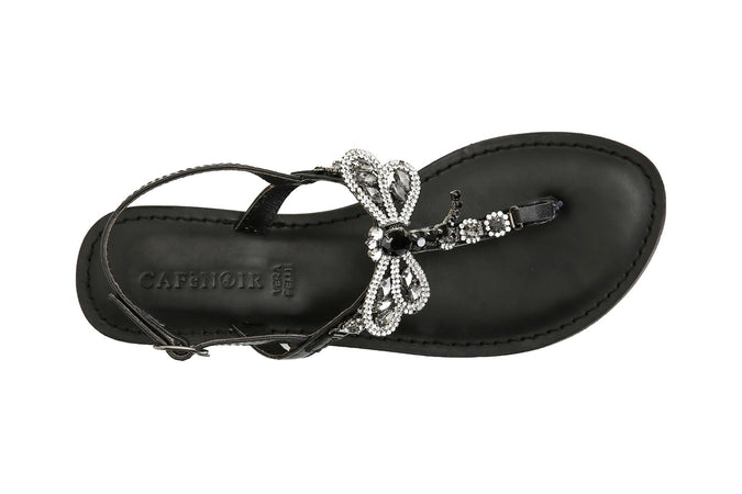 INFRADITO IN PELLE CON ACCESSORIO LIBELLULA
