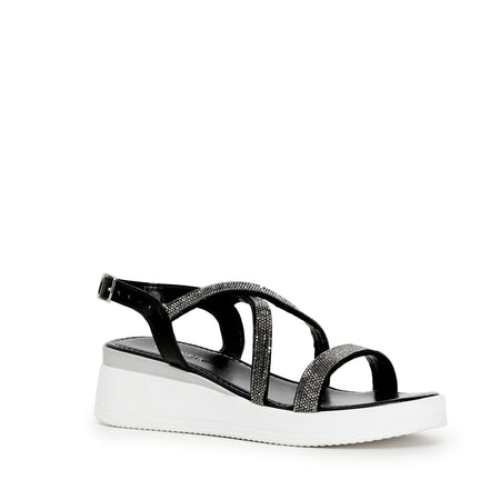 SANDALO INCROCIO CON STRASS